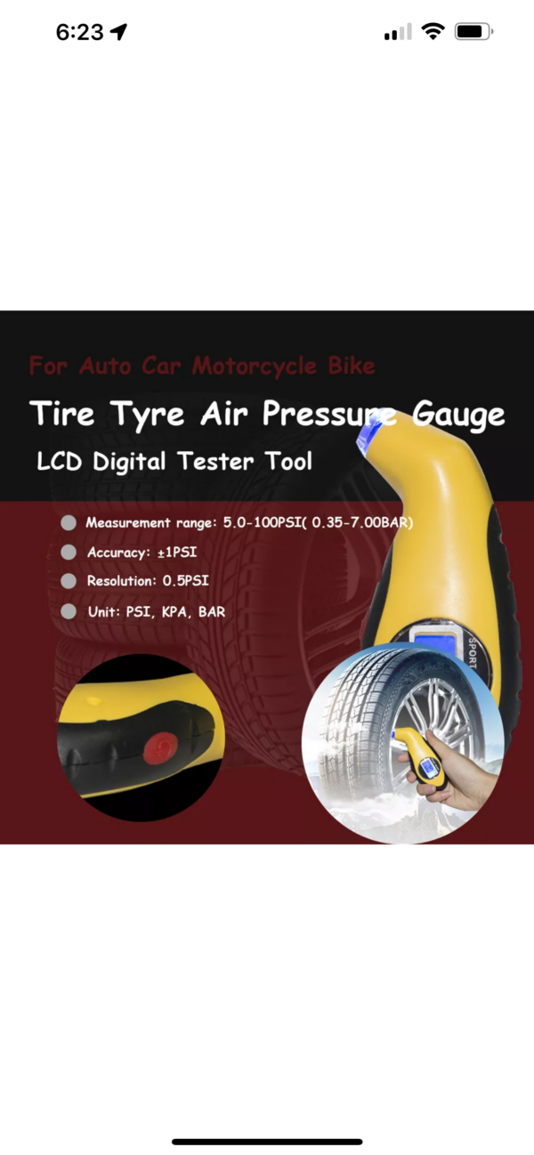 LCD Digital Tire Pressure Gauge - Image 10
