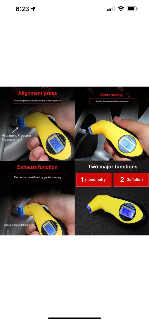 LCD Digital Tire Pressure Gauge - Image 8